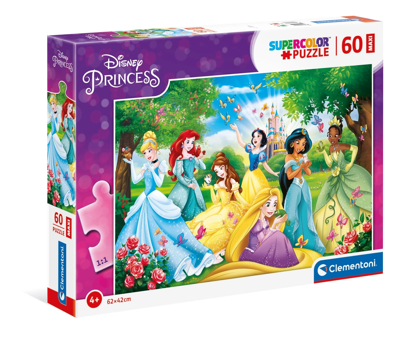 60pcs Supercolor Disney Princess Puzzle